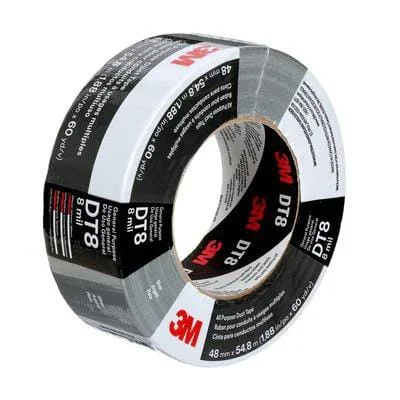 3M - 7100174105 - Duct Tape DT8 Black 48mm x 22.9m