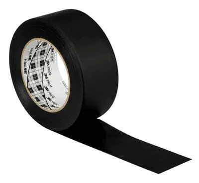 3M - 7100263682 - Duct Tape, Vinyl, Black, 50mm x 50m