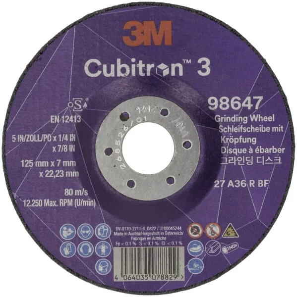 3M - 98647 - Deburring Disc Cubitron 3 125mm