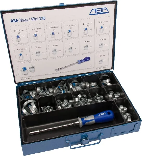 ABA - HCS12DB135 - Ass. Box MSZP Hose Clamps
