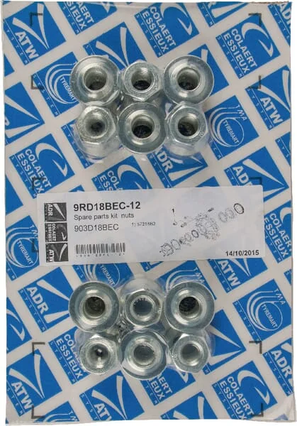 ADR - 9RD18BEC12 - Wheel Nut Set M18x1.50 Steel