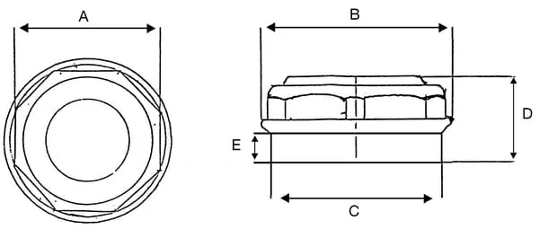 ADR - 9RT130L - Axle Cap Set Diameter 130