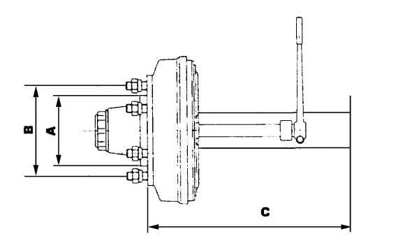 ADR - A7064530G1700E - Axle Braked With Cast Iron Drum