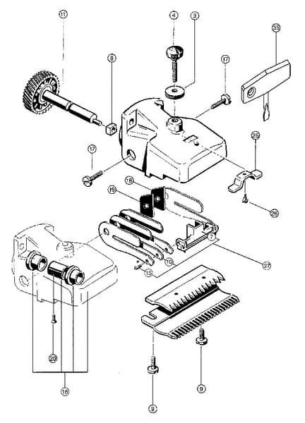 Aesculap - GT369 - Cutter Head for GT474 Sheep