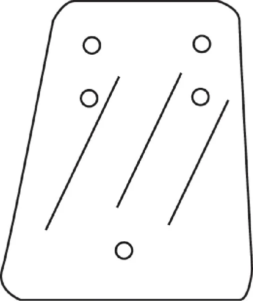 Agco - 3473415M1 - Side Glass