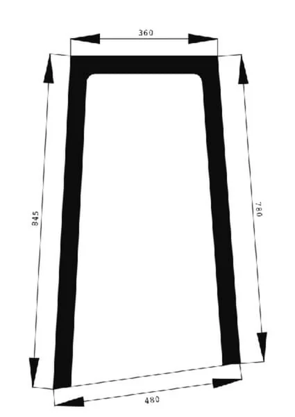 Agco - 524810011780 - Side Glass Upper