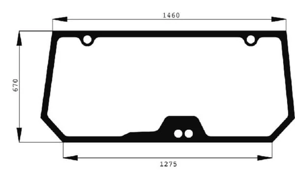 Agco - H524810050010 - Rear Window