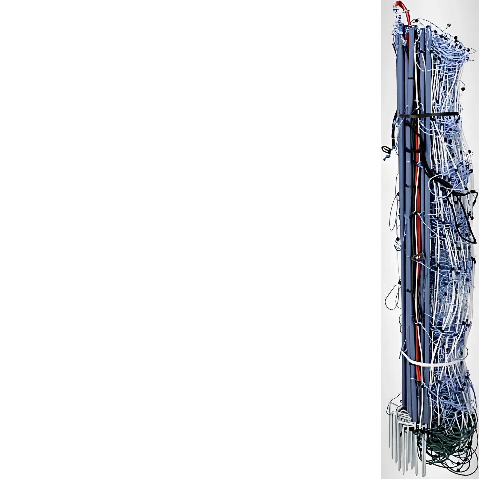 AKO - 27831 - Net Fence 108cm Double Spike 50m White/Blue, Titannet Premium