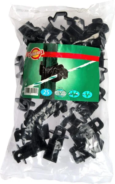 AKO - 441189 - Rope Insulator Black 25 Pieces AKO