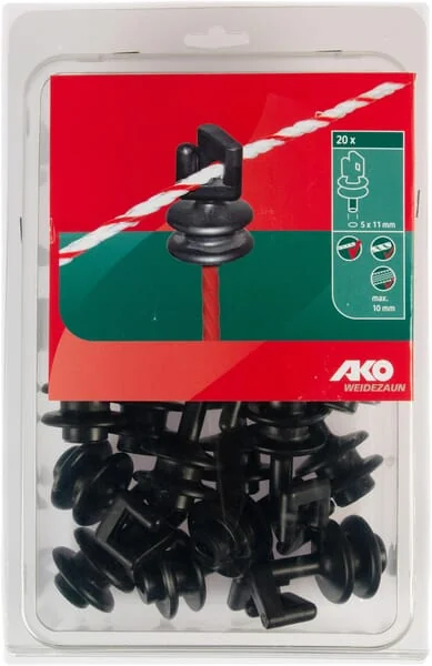 AKO - 441317201 - Insulator Black 20 Pieces AKO