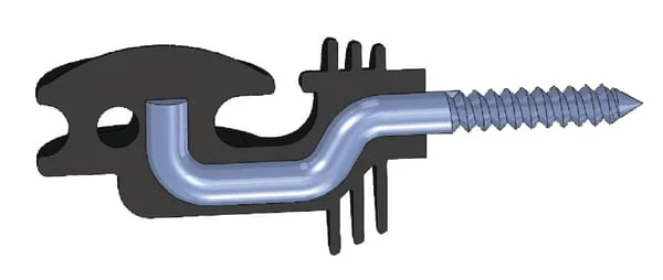AKO - 441330 - Corner Rope Insulator Black Diameter 8.0mm 10 Pieces AKO