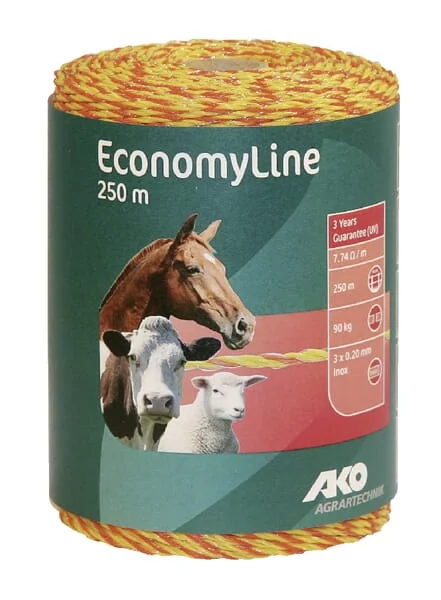 AKO - 441555 - Polywire Yellow-Orange 250m