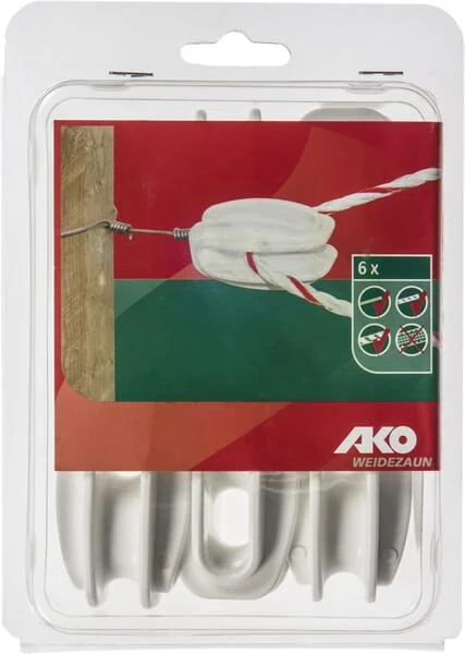 AKO - 44334061 - Rope Insulator White 6 Pieces AKO