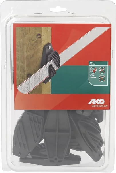 AKO - 44340121 - Insulator For Tape Black 12 Pieces AKO