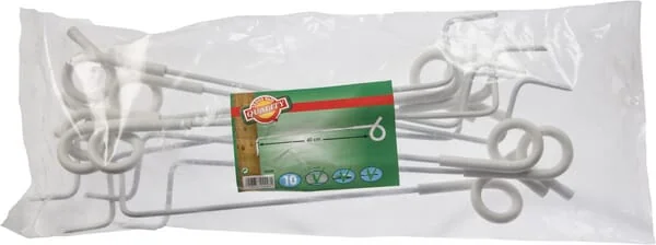 AKO - 44448 - Offset Pigtail Insulator White Screw Length 450mm 1 Pc AKO