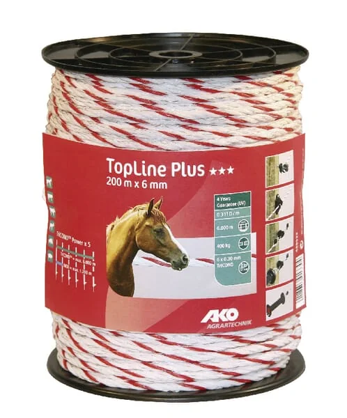 AKO - 449532 - Fencing Rope TopLine+ Diameter 6mm X20