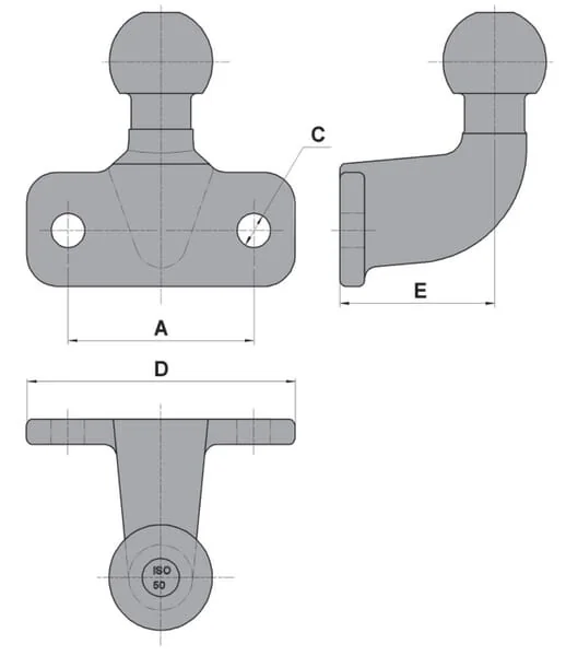 AL KO - 1275101 - Screw-On Tow Ball