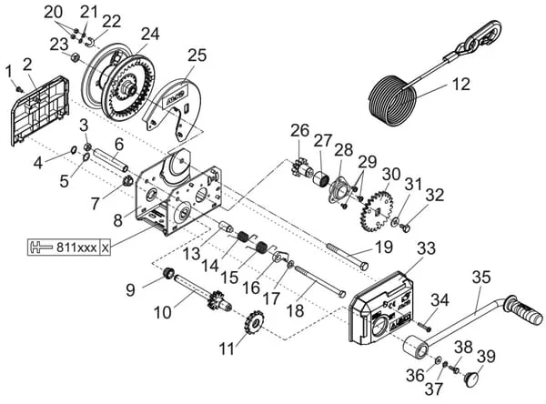 AL KO - 1730010 - Steel Wire Winch Plus Type 901