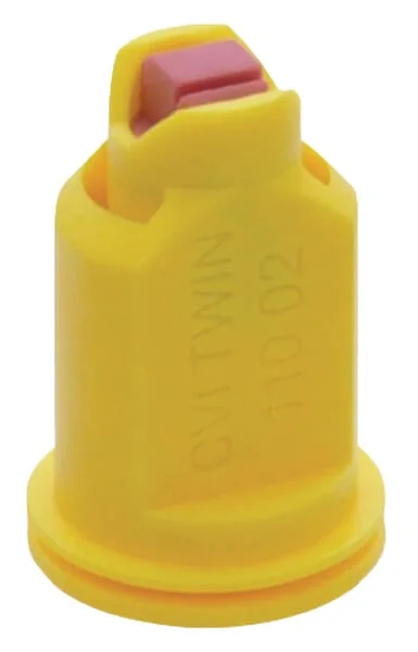 Albuz - CVITWIN11002 - Air Injection Double Fan Nozzle CVI Twin 110° 02 Yellow Ceramic Albuz