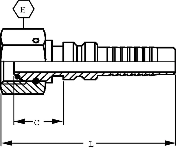 Alfagomma - DKRH5032G2 - Hydraulic Coupling 4SH-DN50-2 BSP