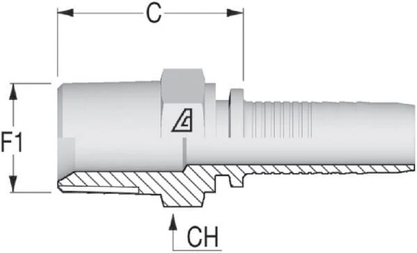 Alfagomma - PE104 - Insert DN10-1/4 NPT
