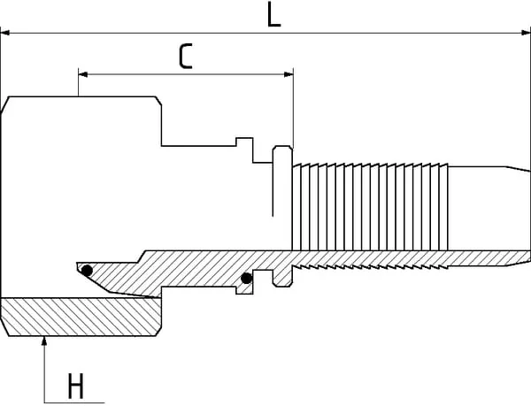 Alfagomma - PF88 - Insert Dn08-1/2 Bsp