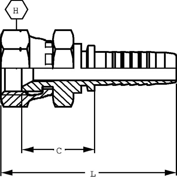 Alfagomma - PFK66 - Insert Dn06 F 3/8 N Bsp