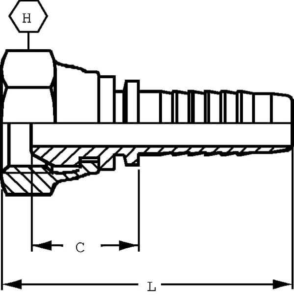 Alfagomma - PGL6378 - Insert DN63-M78x2.0
