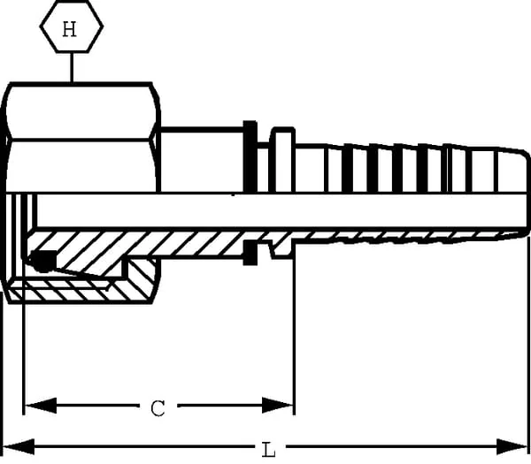 Alfagomma - PGLO614 - Insert dn06-m14x1.5-8l
