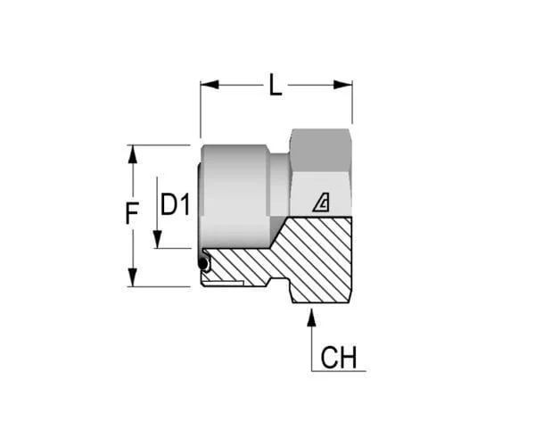 Alfagomma - PMO27 - End Plug 1-11/16 ORFS