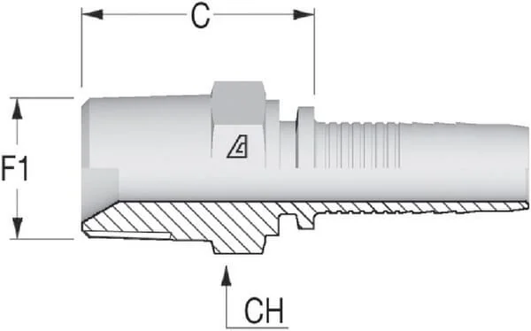 Alfagomma - PNT106 - Insert DN10-3/8 BSPT