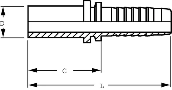 Alfagomma - PU1314 - Insert DN13-Diameter 14mm