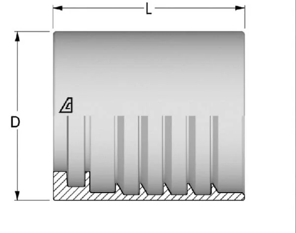 Alfagomma - SFAD110P230 - Ferrule Diameter 26x29.7mm DN10 Steel / Zinc-Plated Alfagomma