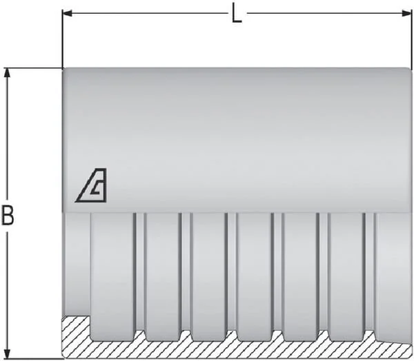 Alfagomma - SFATP006 - Screw Diameter 17x26.5mm DN6 Steel / Zinc-Plated Alfagomma