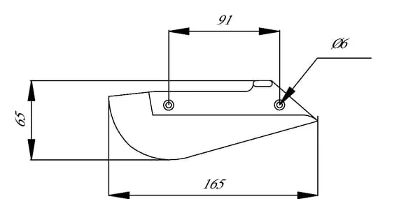 Amazone - 3668300 - Share Tip with Rivets D7/Super