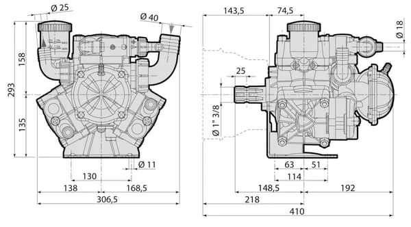 Annovi Reverberi - 16263AR - Pump AR 115 BP SP Blueflex