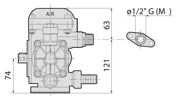 Annovi Reverberi - 16281AR - Pump AR 252 SP SGC Blueflex