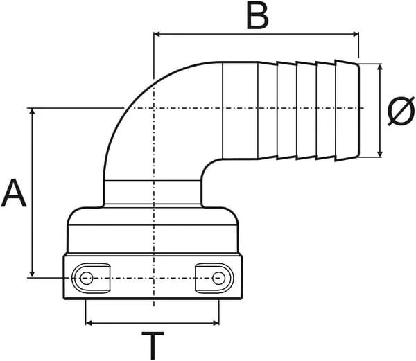 Arag - 1190316 - Hose Connection 90° 16mm With Female Connector T3