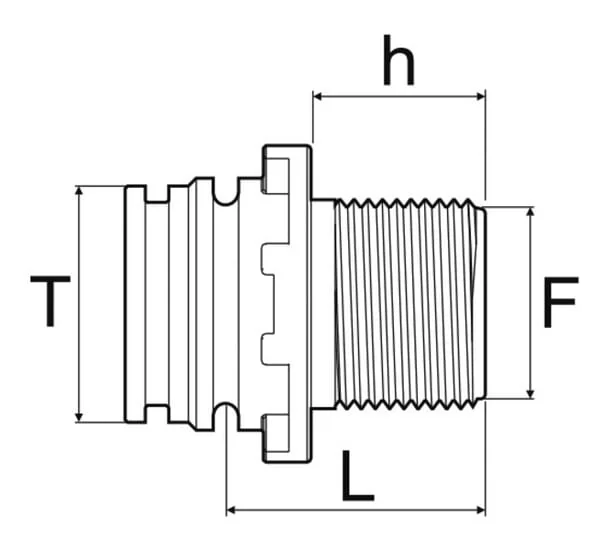 Arag - 249166 - Coupling T6M 1 1/2" Male Thread