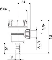 Arag - 309T153 - Arag Suction Filter D13-3/8"M 50 m