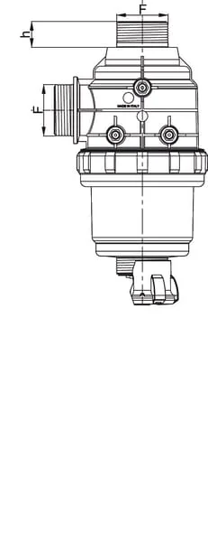 ARAG - 3132553 - SUCTION FILTER 1 1/4\ MESH 50"