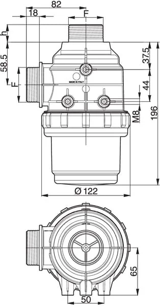 Arag - 3142053 - Arag Suction Filter 1 1/4" 100-160 l/min