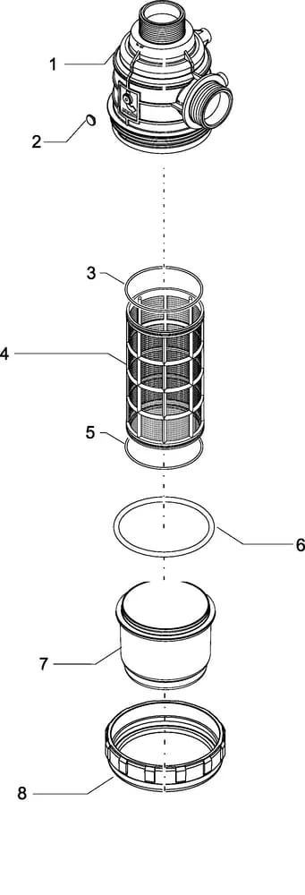 Arag - 3142163 - Arag Suction Filter 1 1/2" 100-160 l/min 50 Mesh