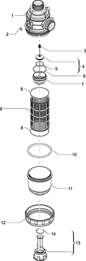 ARAG - 3142563 - Suction Filter 1 1/2\ 100-160 l/min"
