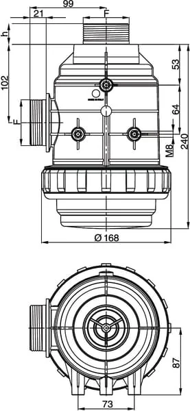 Arag - 3162073 - Arag Suction Filter 2" 160-220 l/min