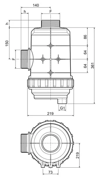 Arag - 3190935 - Arag Suction Filter 3" 400-800 L/min