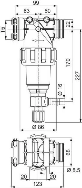 Arag - 32221M3 - Arag Pressure Filter 150L, Self-Cleaning