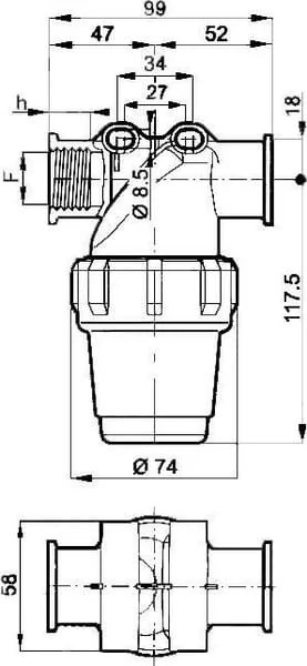 ARAG - 3242023 - Pressure Filter 1/2