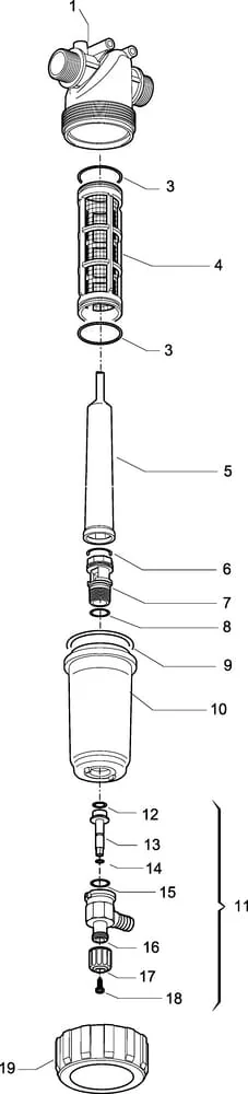 Arag - 3262153 - Pressure Flushing Filter 1 1/4"m