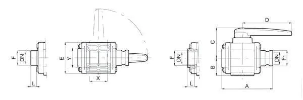 Arag - 453006D77 - Ball Valve 2 Ways 2" Female